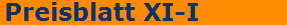 Preisblatt XI-I